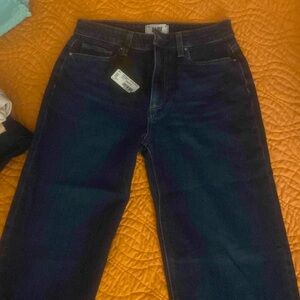 Paige Wide Leg Blue Jeans new with tags SZ 27